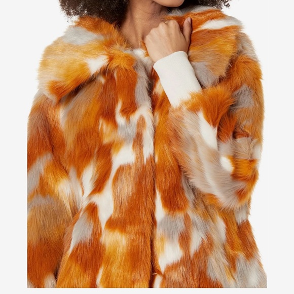 NVLT Faux Fur Coat Size L NWT - Picture 2 of 8